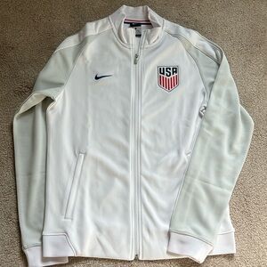 Nike USA 2016-17 Authentic N98 Men's White Track Jacket